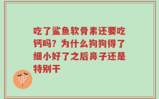 吃了鲨鱼软骨素还要吃钙吗？为什么狗狗得了细小好了之后鼻子还是特别干