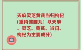 天麻灵芝黄芪当归枸杞(重构健脑丸：以天麻、灵芝、黄芪、当归、枸杞为主要成分)