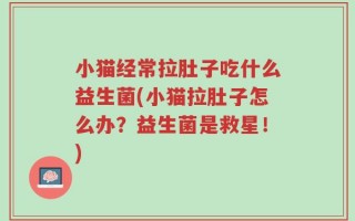 小猫经常拉肚子吃什么益生菌(小猫拉肚子怎么办？益生菌是救星！)