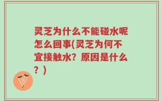 灵芝为什么不能碰水呢怎么回事(灵芝为何不宜接触水？原因是什么？)