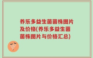 养乐多益生菌菌株图片及价格(养乐多益生菌菌株图片与价格汇总)