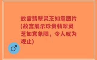 故宫翡翠灵芝如意图片(故宫展示珍贵翡翠灵芝如意象限，令人叹为观止)
