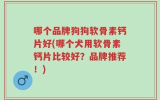 哪个品牌狗狗软骨素钙片好(哪个犬用软骨素钙片比较好？品牌推荐！)