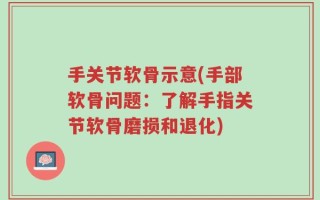 手关节软骨示意(手部软骨问题：了解手指关节软骨磨损和退化)