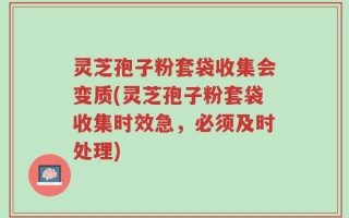 灵芝孢子粉套袋收集会变质(灵芝孢子粉套袋收集时效急，必须及时处理)