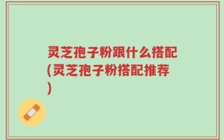 灵芝孢子粉跟什么搭配(灵芝孢子粉搭配推荐)