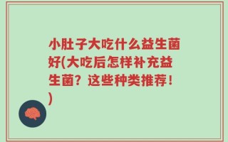 小肚子大吃什么益生菌好(大吃后怎样补充益生菌？这些种类推荐！)