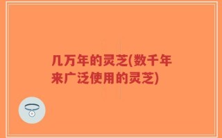几万年的灵芝(数千年来广泛使用的灵芝)