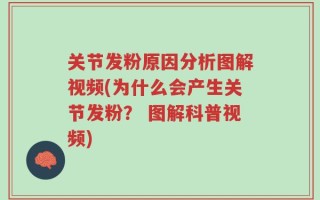关节发粉原因分析图解视频(为什么会产生关节发粉？ 图解科普视频)