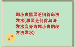 娜小白黑灵芝何首乌洗发水(黑灵芝何首乌洗发水变身为娜小白的秘方洗发水)