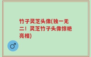 竹子灵芝头像(独一无二！灵芝竹子头像惊艳亮相)
