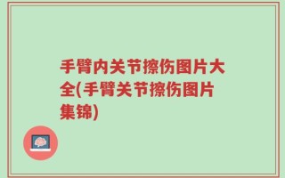 手臂内关节擦伤图片大全(手臂关节擦伤图片集锦)