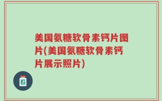 美国氨糖软骨素钙片图片(美国氨糖软骨素钙片展示照片)