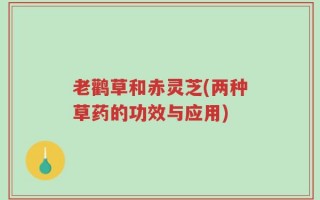 老鹳草和赤灵芝(两种草药的功效与应用)