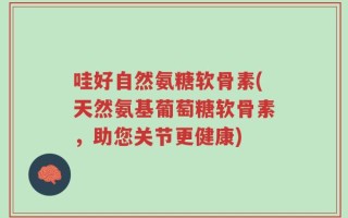 哇好自然氨糖软骨素(天然氨基葡萄糖软骨素，助您关节更健康)