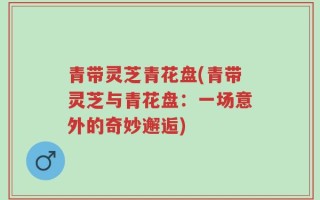青带灵芝青花盘(青带灵芝与青花盘：一场意外的奇妙邂逅)