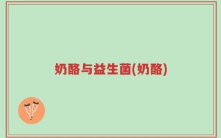 奶酪与益生菌(奶酪)