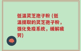低温灵芝孢子粉 (低温提取的灵芝孢子粉，强化免疫系统，缓解疲劳)