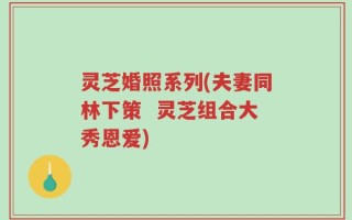 灵芝婚照系列(夫妻同林下策  灵芝组合大秀恩爱)