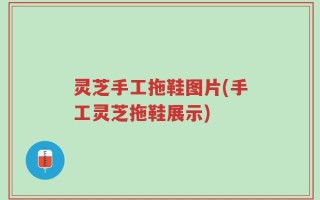 灵芝手工拖鞋图片(手工灵芝拖鞋展示)