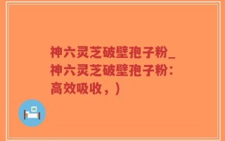 神六灵芝破壁孢子粉_神六灵芝破壁孢子粉：高效吸收，)