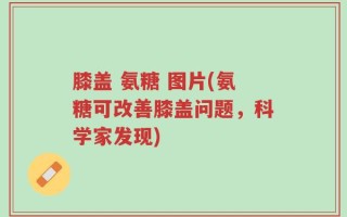 膝盖 氨糖 图片(氨糖可改善膝盖问题，科学家发现)