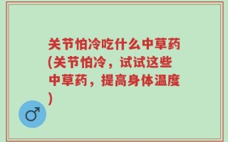 关节怕冷吃什么中草药(关节怕冷，试试这些中草药，提高身体温度)