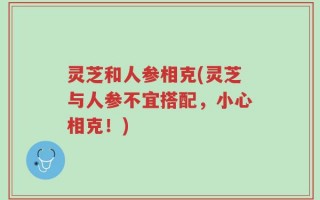 灵芝和人参相克(灵芝与人参不宜搭配，小心相克！)