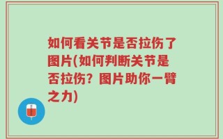 如何看关节是否拉伤了图片(如何判断关节是否拉伤？图片助你一臂之力)
