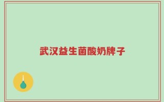 武汉益生菌酸奶牌子
