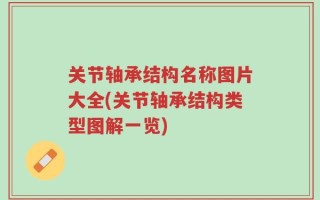 关节轴承结构名称图片大全(关节轴承结构类型图解一览)