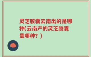灵芝胶囊云南出的是哪种(云南产的灵芝胶囊是哪种？)