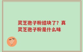 灵芝孢子粉结块了？真灵芝孢子粉是什么味