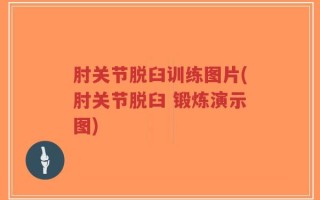 肘关节脱臼训练图片(肘关节脱臼 锻炼演示图)