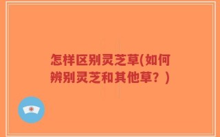 怎样区别灵芝草(如何辨别灵芝和其他草？)