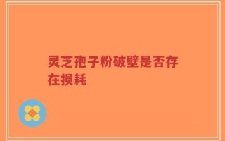 灵芝孢子粉破壁是否存在损耗