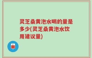 灵芝桑黄泡水喝的量是多少(灵芝桑黄泡水饮用建议量)
