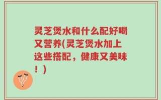 灵芝煲水和什么配好喝又营养(灵芝煲水加上这些搭配，健康又美味！)