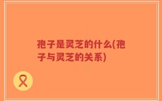 孢子是灵芝的什么(孢子与灵芝的关系)