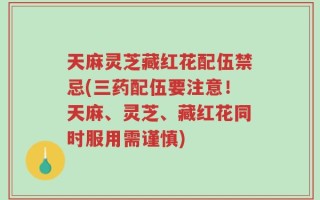 天麻灵芝藏红花配伍禁忌(三药配伍要注意！天麻、灵芝、藏红花同时服用需谨慎)