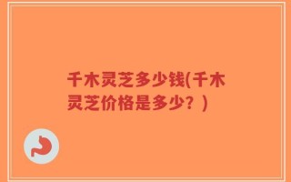 千木灵芝多少钱(千木灵芝价格是多少？)