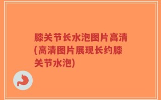 膝关节长水泡图片高清(高清图片展现长约膝关节水泡)