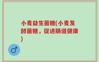 小麦益生菌糖(小麦发酵菌糖，促进肠道健康)