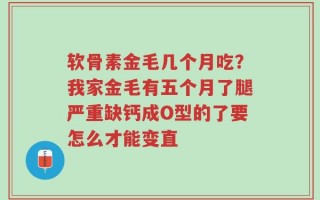 软骨素金毛几个月吃？我家金毛有五个月了腿严重缺钙成O型的了要怎么才能变直
