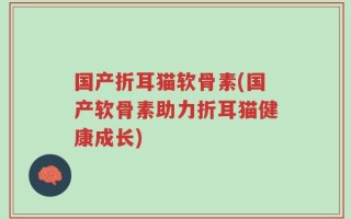 国产折耳猫软骨素(国产软骨素助力折耳猫健康成长)