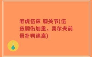 老虎伍兹 膝关节(伍兹膝伤加重，高尔夫前景扑朔迷离)