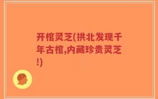 开棺灵芝(拱北发现千年古棺,内藏珍贵灵芝!)