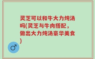 灵芝可以和牛大力炖汤吗(灵芝与牛肉搭配，做出大力炖汤豪华美食)