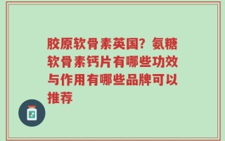 胶原软骨素英国？氨糖软骨素钙片有哪些功效与作用有哪些品牌可以推荐