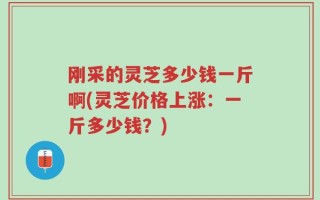 刚采的灵芝多少钱一斤啊(灵芝价格上涨：一斤多少钱？)
